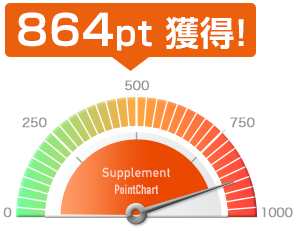 864pt獲得!